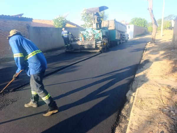 Bairro Meladão recebe mais de 20 mil metros quadrados de pavimentação asfáltica em Floriano(Imagem:FlorianoNews)