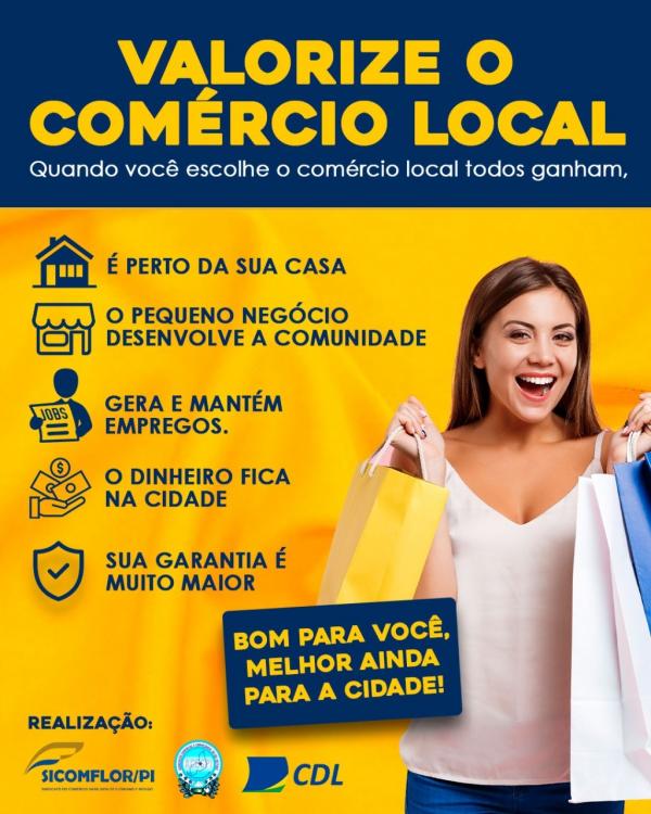 Entidades empresariais lançam campanha para valorizar o comércio em Floriano