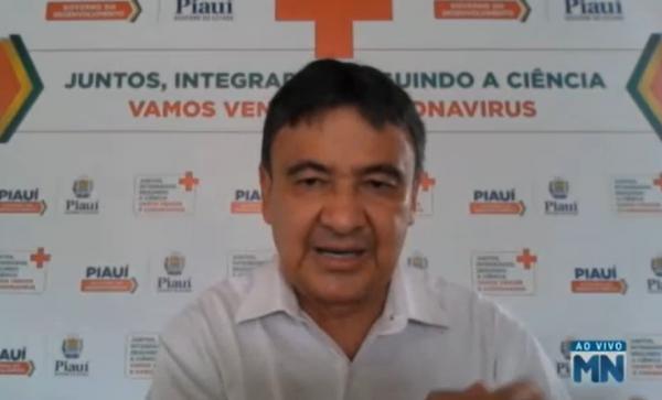 Wellington Dias fala sobre casos confirmados de covid-19 no Piauí