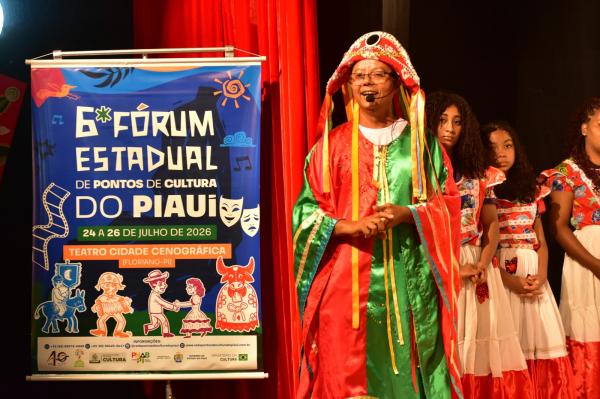 Diversidade, debate e tradição marcam a abertura do 6º Fórum Estadual de Pontos de Cultura do Piauí.(Imagem:ASCOM Escalet)