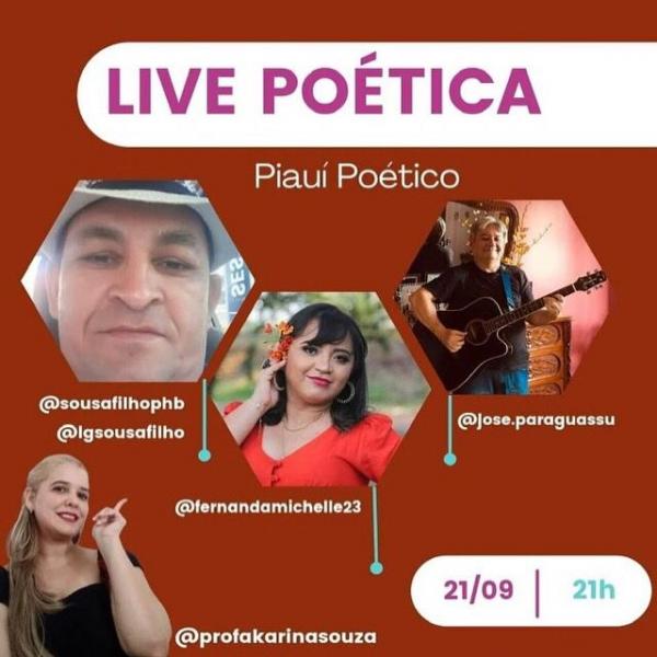 Live po&eacute;tica acontece nesta ter&ccedil;a (21)(Imagem:Divulga&ccedil;&atilde;o)