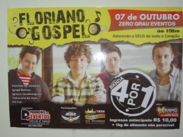Ser&aacute; realizado em outubro o evento ?Floriano Gospel?.(Imagem:FlorianoNews)