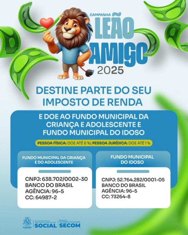 Campanha Leão Amigo: Transforme seu Imposto de Renda em solidariedade