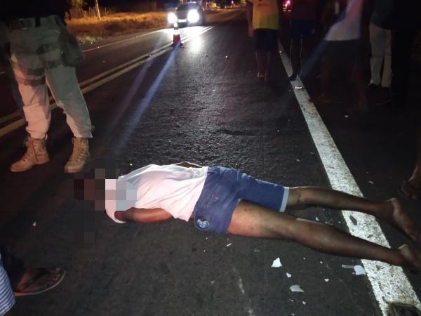 Motociclista morre ao colidir em cavalo na BR-343 em Floriano