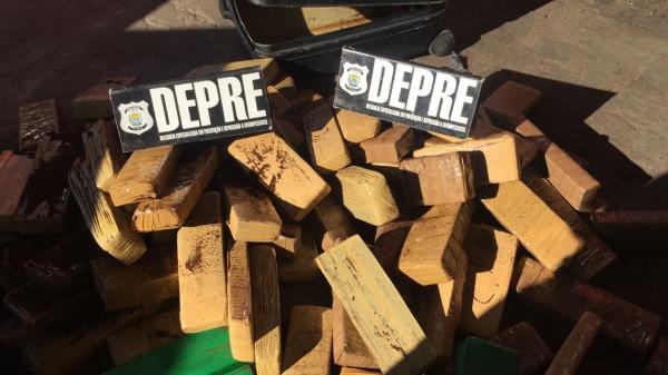 Mulher é presa na rodoviária de Teresina com 100kg de droga vinda do Paraguai