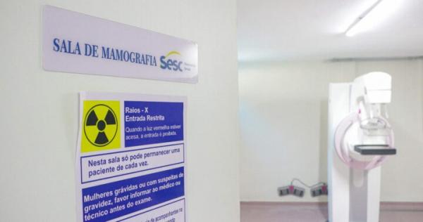 Espa&ccedil;o Sa&uacute;de Mulher do Sesc Ilhotas abre agendamentos para mamografias.(Imagem:Divulga&ccedil;&atilde;o)