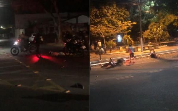 Marinheiro tem perna amputada por jovem sem habilitação que fugia da polícia após "empinar moto"