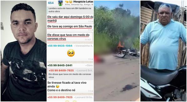 Jovem foge do coronavírus em SP e morre com o pai em acidente na BR230