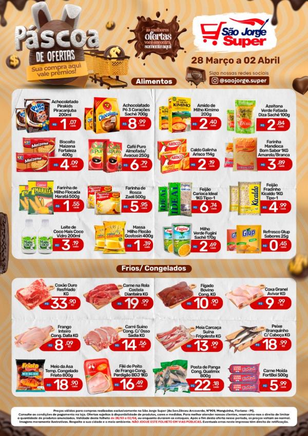 Confira as ofertas do São Jorge Super para esta semana(Imagem:Divulgação)