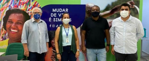 Equipe da Piau&iacute; Fomento com o gerente de Microfinan&ccedil;as da Cactvs, Jos&eacute; Roberto Silva.(Imagem:Divulga&ccedil;&atilde;o)