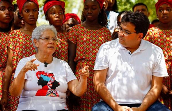 Rafael Fonteles e Regina Sousa fazem visita a comunidade quilombola Mimbó