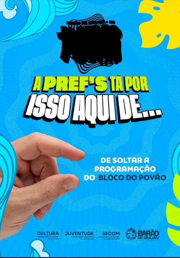 A Prefeitura de Barão de Grajaú anunciou, através de publicação nas redes sociais, que está se preparando para mais uma edição do tradicional Bloco do Povão, em 2026. A gestão muni(Imagem:Reprodução)