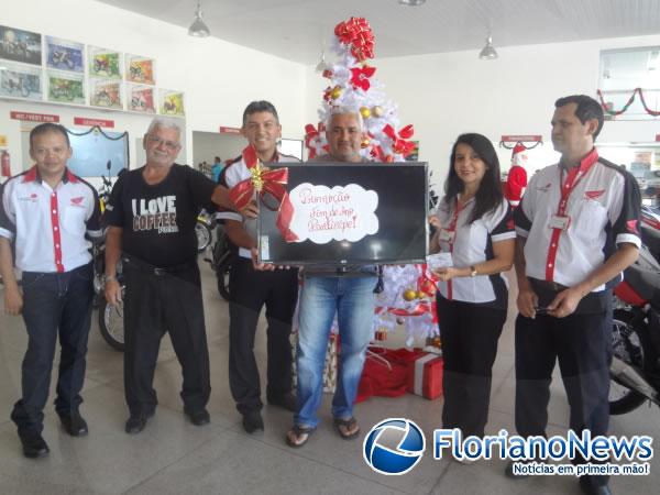 Concessionária Honda Cajueiro Motos fez sorteio de TV LCD