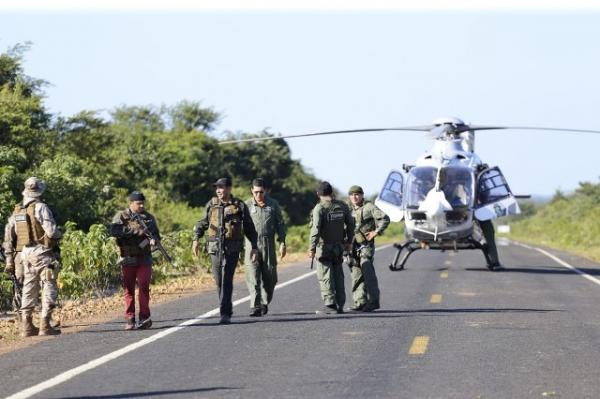 A&ccedil;&atilde;o contou com a participa&ccedil;&atilde;o do Comando T&aacute;tico Rural (Cotar) do Cear&aacute; com apoio a&eacute;reo.(Imagem:Divulga&ccedil;&atilde;o/SSP-PI)