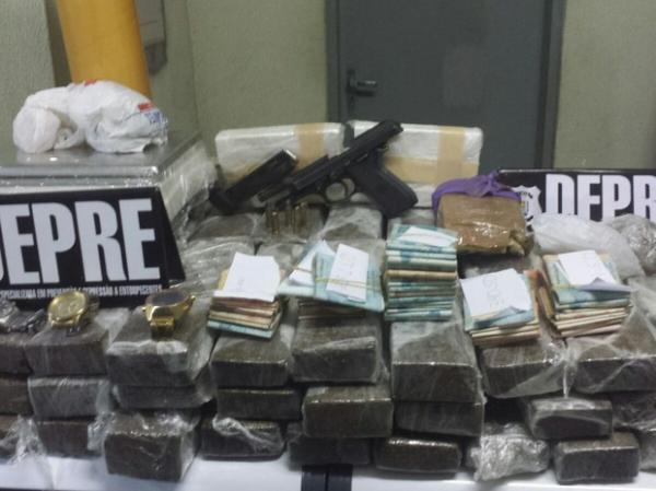 Droga apreendida pela pol&iacute;cia durante a opera&ccedil;&atilde;o.(Imagem:Divulga&ccedil;&atilde;o/Pol&iacute;cia Civil)