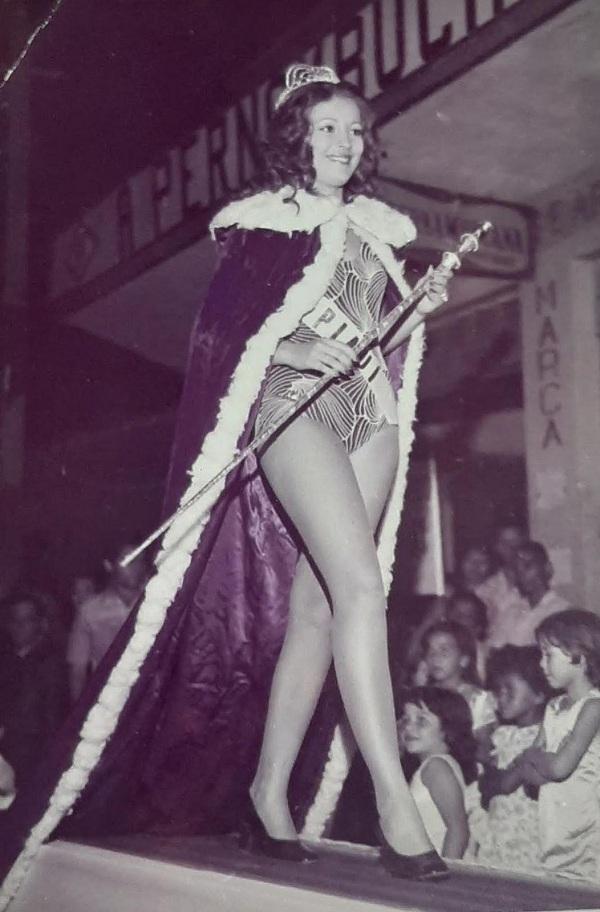 F&aacute;tima Mac&ecirc;do, Miss piau&iacute; 1971.(Imagem: Arquivo pessoal)
