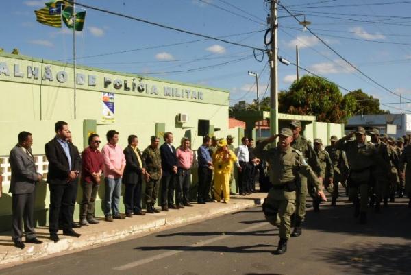 3º BPM de Floriano comemora Dia do Soldado com ato solene