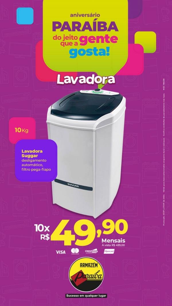 Celebre o anivers&aacute;rio Para&iacute;ba com ofertas e pre&ccedil;os baixos na loja de Floriano(Imagem:Divulga&ccedil;&atilde;o)