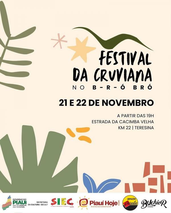 Festival da Cruviana incentiva turismo rural em Teresina com atividades dias 21 e 22 de novembro