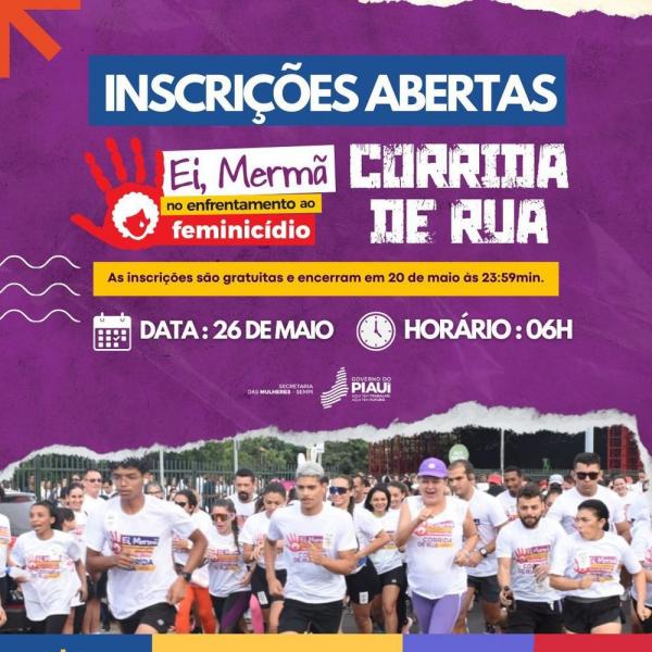 Secretaria das Mulheres abre inscrições para a 3ª Corrida contra o Feminicídio