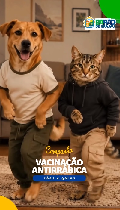 Barão de Grajaú realiza Campanha de Vacinação Antirrábica para cães e gatos