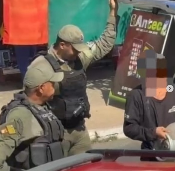Homem é conduzido à Central de Flagrantes acusado de furto de botijão em Floriano