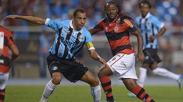 Flamengo sofre, arranca empate com Gr&ecirc;mio e aumenta jejum de vit&oacute;rias para 7 jogos.(Imagem:Reprodu&ccedil;&atilde;o/ESPN)