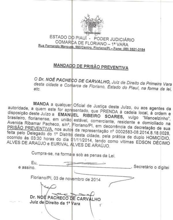 Pol&iacute;cia solicita a pris&atilde;o preventiva do acusado de matar jogador e PM.(Imagem:Divulga&ccedil;&atilde;o)