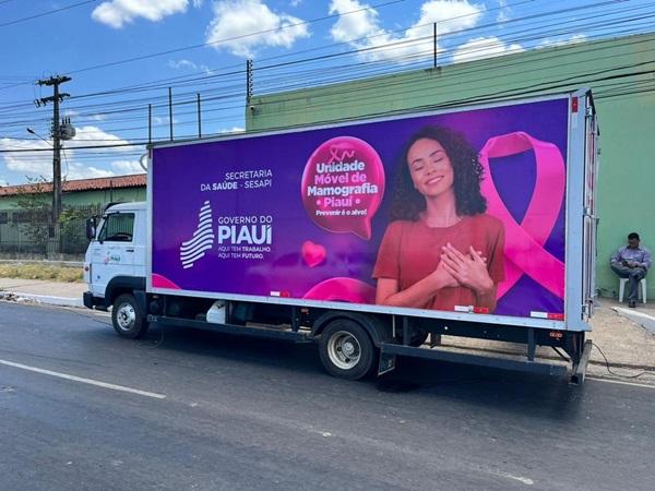 Caminhão da Mamografia inicia atendimentos em Teresina, nesta segunda (30)