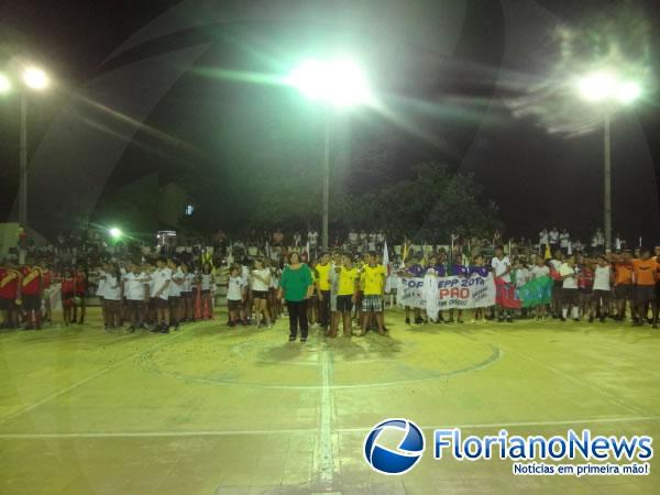 Realizada abertura dos jogos interclasses da Escola Pequeno Pr&iacute;ncipe.(Imagem:FlorianoNews)