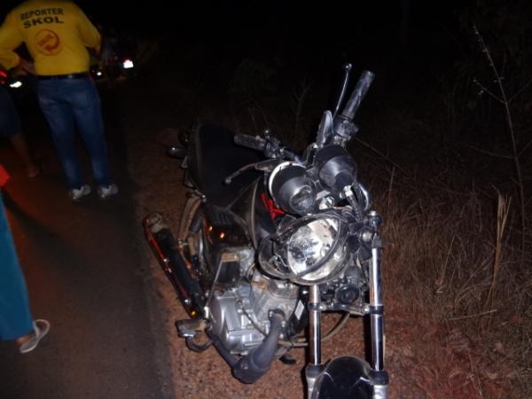 Animais na pista provocam acidente na PI 05.(Imagem:FlorianoNews)
