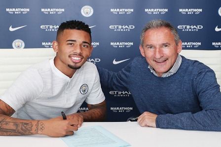 Jogador Gabriel Jesus renova com o Manchester City até 2023