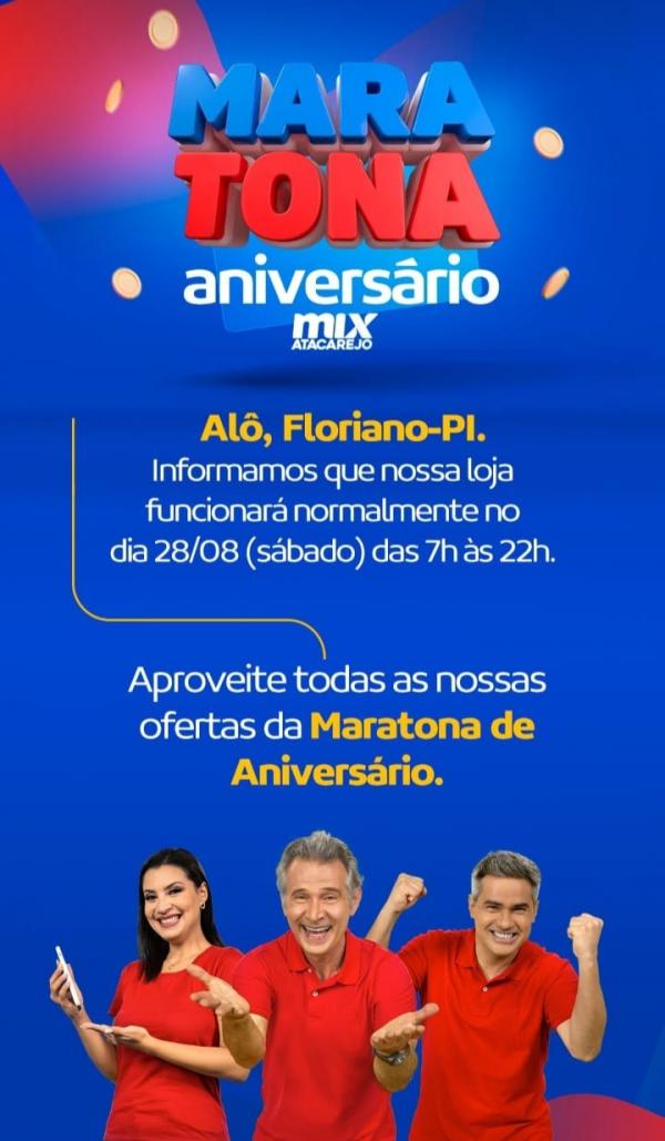 Começa neste sábado (28) a maratona de aniversário no Mix Atacarejo