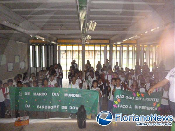 Escola Raimundinha Carvalho realiza atividades pelo Dia Internacional da S&iacute;ndrome de Down.(Imagem:FlorianoNews)