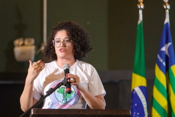 Maria Gon&ccedil;alves, do Movimento dos Atingidos por Barragens (MAB).(Imagem:Alysson Dinis)