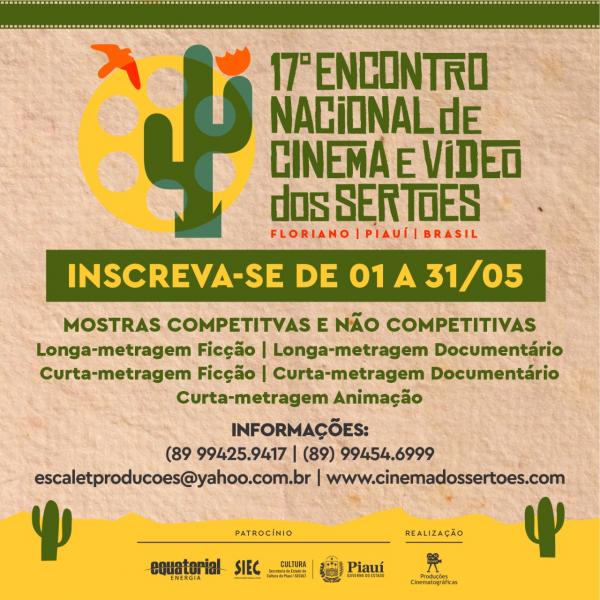 17&ordm; Encontro Nacional de Cinema e V&iacute;deo dos Sert&otilde;es(Imagem:Divulga&ccedil;&atilde;o)