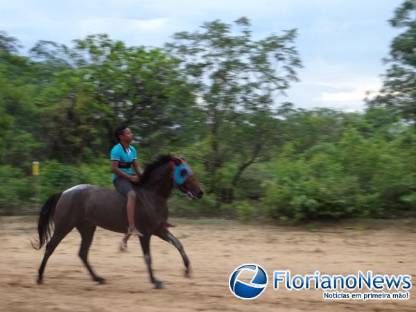 Vaquejada natalina agitou a tarde de s&aacute;bado em Bar&atilde;o de Graja&uacute;.(Imagem:FlorianoNews)
