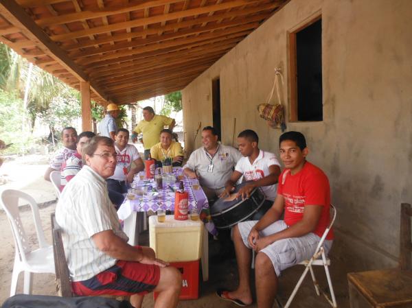 Funcionários da Disvale Brahma participaram de almoço na localidade Morrinhos