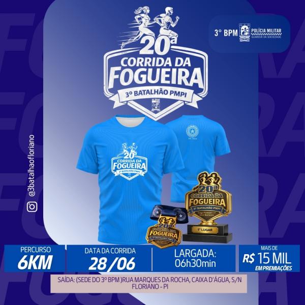Corrida da Fogueira chega à 20ª edição e abre inscrições com novidades para 2026.(Imagem:Reprodução/Instagram)