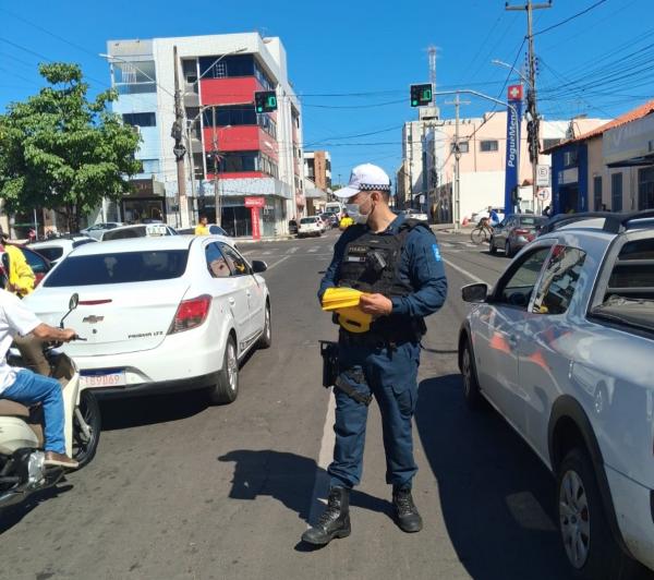 Blitz educativa reforça campanha Maio Amarelo e conscientização no trânsito em Floriano(Imagem:Divulgação)