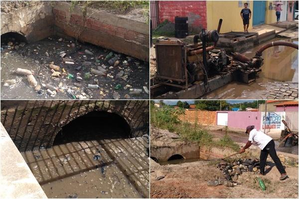 Galeria que provocou a interdi&ccedil;&atilde;o da Rua Gabriel Ferreira &eacute; desobstru&iacute;da.(Imagem:SECOM)