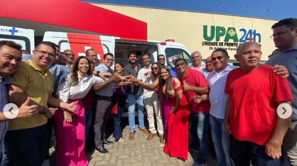 Nova ambul&acirc;ncia refor&ccedil;a atendimento de urg&ecirc;ncia na UPA 24h de Floriano.(Imagem:Reprodu&ccedil;&atilde;o/Instagram)