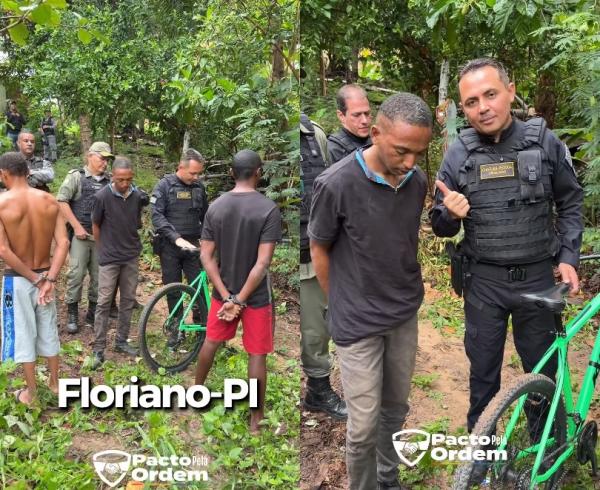 Polícias Civil e Militar prendem arrombador conhecido em Floriano durante ação do DRACO