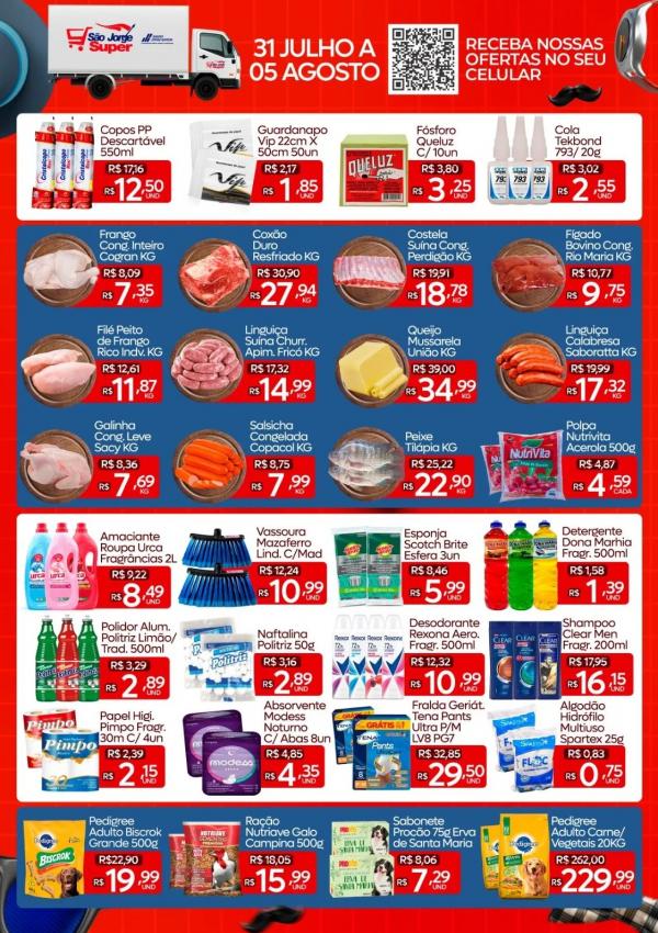 S&atilde;o Jorge Super em Floriano celebra o M&ecirc;s dos Pais com ofertas imperd&iacute;veis.(Imagem:Divulga&ccedil;&atilde;o)