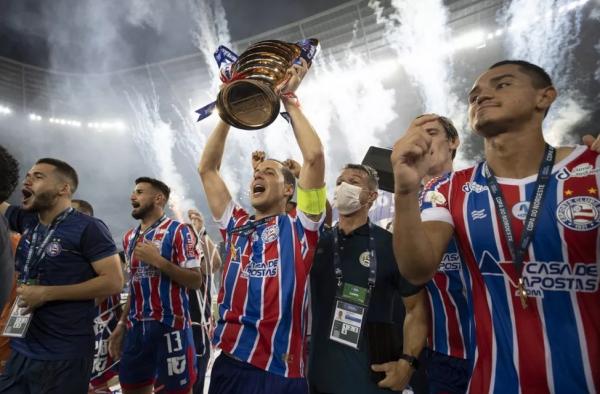  Tetracampe&atilde;o, o Bahia s&oacute; ficou de fora de uma edi&ccedil;&atilde;o da Copa do Nordeste.(Imagem:Lucas Figueiredo / CBF )