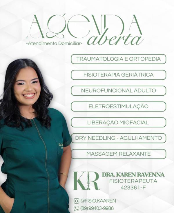 Karen Ravenna - Fisioterapeuta(Imagem:Divulga&ccedil;&atilde;o)