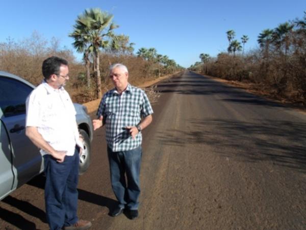 Estrada entre Campo Maior a Cabeceiras j&aacute; est&aacute; com 18 km de pavimenta&ccedil;&atilde;o conclu&iacute;da?.(Imagem:Assessoria de Comunica&ccedil;&atilde;o)