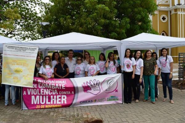 Prefeitura de Floriano realiza ato público sobre a violência contra mulher