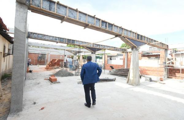 Uespi: obras da biblioteca do Campus Torquato Neto estão avançadas(Imagem:Divulgação)