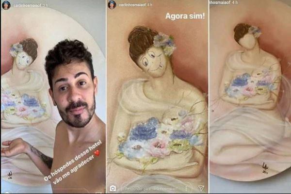 Carlinhos Maia é condenado a pagar R$ 30 mil por rabiscar quadro de artista plástica em hotel de Ara